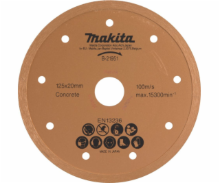 Makita DIAMANTOVÝ KOTOUČ MAKITA 125 mm x 20 mm PLNÝ PRO D...