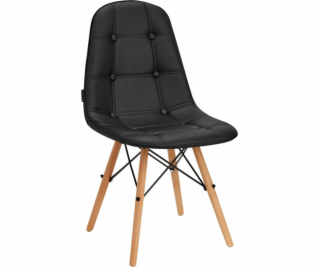 Activeshop Skandinávská židle 4Rico QS-185 eko kůže černá