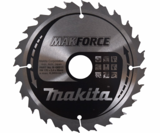 Makita KOTOUČOVÁ PILA NA DŘEVO MAKFORCE 170x30mm 24 ZUBŮ ...