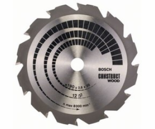 Bosch Pilový kotouč Construct Wood 190 x 20 mm 12 oz (260...