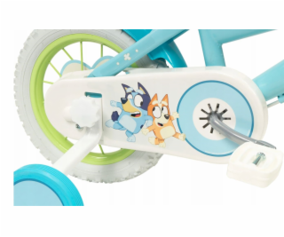 Rower dziecięcy TOIMSA Bluey 12" Błękitno-limonkowy