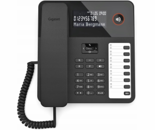 Gigaset Drátový telefon Desk600, černý