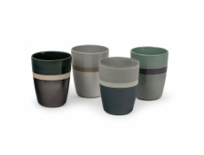 1x4 Bredemeijer Mugs Sven  200ml Mugs Stoneware Stripes 147080