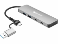 Sandberg 136-64 USB-C/A to 2xUSB-A+2xUSB-C Hub