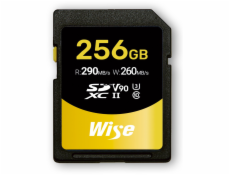 Wise SDXC UHS-II V90       256GB R:290MBs / W:260MBs   WI-SD-N256
