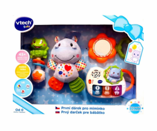 VTECH Prvý darček pre bábätko CZ - modrý