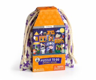 Mudpuppy Puzzle Strašidelný dům v látkovém pytlíku 36 dílků