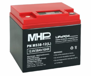 Baterie MHPower MS38-12(L) LiFePO4, 12V/38Ah, LC1-M6
