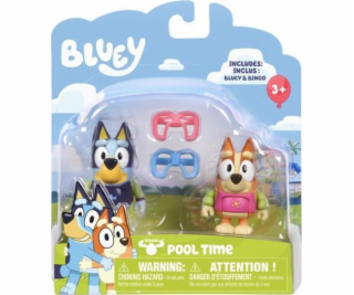 Tm Toys Bluey Blue Figure - Sada 2 figurek štěňat Pool Fu...
