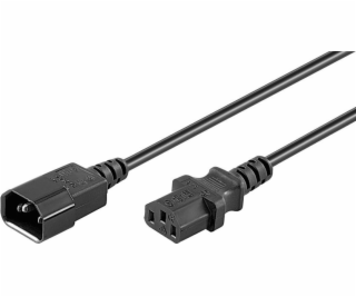 Goobay Power Cord Predlžovací kábel IEC C14 - IEC C13 1m ...