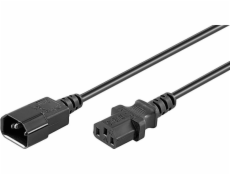 Goobay Power Cord Predlžovací kábel IEC C14 - IEC C13 1m (95125)