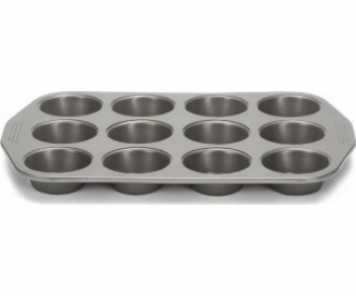 Patisse Tvar na muffiny 35 cm antracitová ocel 12 přihrádek