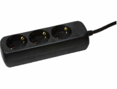 LogiLink LogiLink prodlužovací kabel se 3 zásuvkami 1,4 m černý