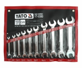 Yato Sada otevřených klíčů 6-27 mm, 10 kusů. (YT-0380)