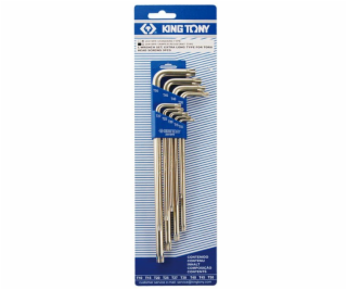 King Tony Sada klíčů Torx L T10-T50 s otvorem, 9 kusů (20...