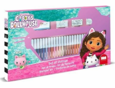 Multiprint Vícetisk VÍCETISKOVÉ RAZÍTKA A POPISOVAČE GABI S CATS HOUSE (36) K VYBARVOVÁNÍ