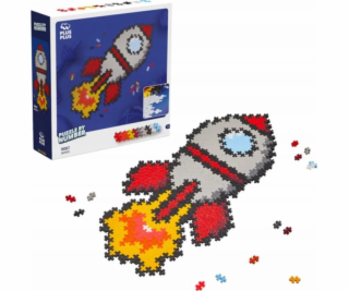 Plus Plus PLUS-PLUS PUZZLE PODLE ČÍSEL RAKETA - 500 DÍLŮ