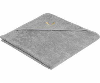 Piapimo Ručník s kapucí 75 x 75 cm bambusovo-bavlněný šed...