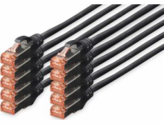 Digitus patchcord CAT 6 S/FTP, 0,25 m, 10 ks (DK-1644-0025-BL-10)