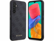 Guess Pouzdro Guess GUHCSA54G4GFGR pro Samsung Galaxy A54 5G šedo-šedý pevný kryt 4G kov zlaté logo