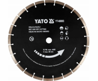 Yato DIAMANTOVÝ KOTOUČ YATO NA BETON 350x25,4 mm