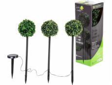 Saska Garden SADA SOLÁRNÍCH LAMP 3 KOULE ZBUXÁTU 27LED