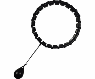 NoName Hula hoop s masážním přístrojem a závažím černá