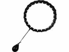 NoName Hula hoop s masážním přístrojem a závažím černá