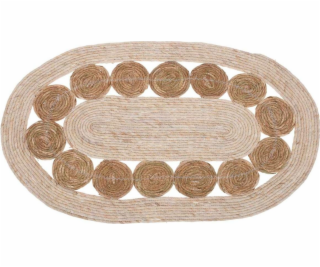 H&S Decoration Jutový koberec oválný 80x50 cm