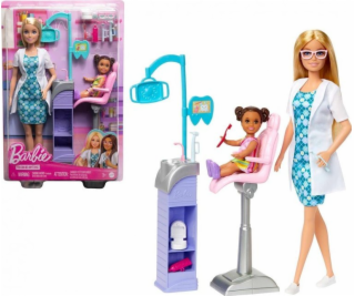 Mattel Panenka Barbie Zubařka Blondýnka HKT69