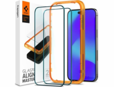 Spigen Tvrzené sklo GLAS.tR Slim AlignMaster pro Apple iPhone 14 Pro černé [2 ks]