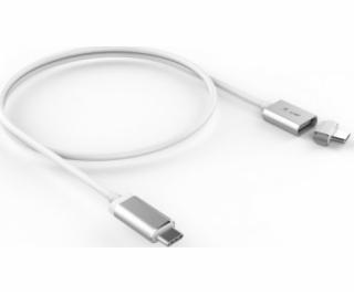 LMP Kabel USB-C - USB-C 1,8 m bílý (magnetický bezpečnost...