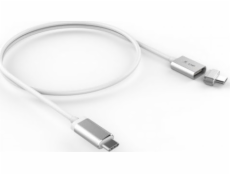LMP Kabel USB-C - USB-C 1,8 m bílý (magnetický bezpečnostní kabel 1,8 m stříbrný)