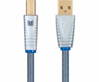 Monoprice Kabel USB-A - USB-B 1m stříbrný