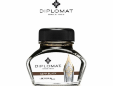 Diplomat Inkoust do plnicího pera DIPLOMAT, v kalamáři, 30 ml, černá sépie