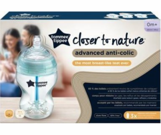 Tommee Tippee Láhev Advanced Antikoliková 3*260 Tommee Ti...