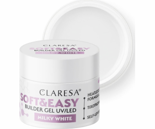 Activeshop Claresa stavební gel Soft&Easy mléčně bílý 90g