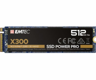 Emtec SSD disk X300 Power Pro 512GB M.2 2280 PCI-E x4 Gen...