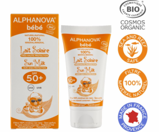 Alphanova Bebe opalovací krém s vysokým filtrem SPF 50+ 50g