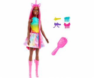 Mattel Panenka Barbie Jednorožec s dlouhými vlasy HRR01