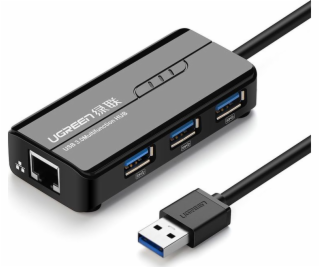Ugreen USB HUB 1x RJ-45 + 3x USB-A 3.0 (20265)