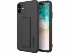 Wozinsky Silikonové pouzdro Wozinsky Kickstand Case s flexibilním stojánkem pro Samsung Galaxy A22 4G, černé