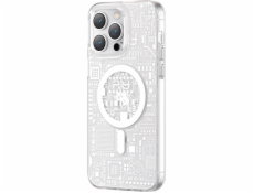 Kingxbar Magnetický kryt Kingxbar PQY Geek Series pro iPhone 14 Plus, stříbrný, s MagSafe
