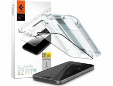 Spigen Glass tR EZ Fit HD 1 balení, FC černá - iPhone 15