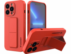 Wozinsky Silikonové pouzdro Wozinsky Kickstand Case s flexibilním stojánkem pro iPhone 13 Pro Max, červené
