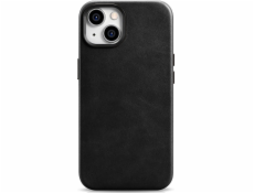 iCarer iCarer Oil Wax Premium kožené pouzdro pro iPhone 14 magnetické kožené pouzdro s MagSafe černé (WMI14220701-BK)