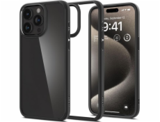 Spigen Crystal Hybrid, matně černá - iPhone 15 Pro