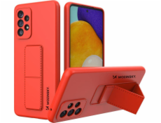 Wozinsky Silikonové pouzdro Wozinsky Kickstand Case se stojánkem pro Samsung Galaxy A73, červené