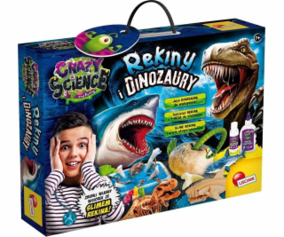 Lisciani Vzdělávací sada Crazy Science - Žraloci a dinosauři