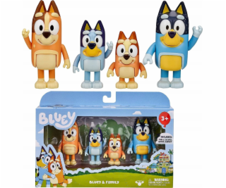Bingo Sada 4 figurek Bandit Bluey & Family Figures